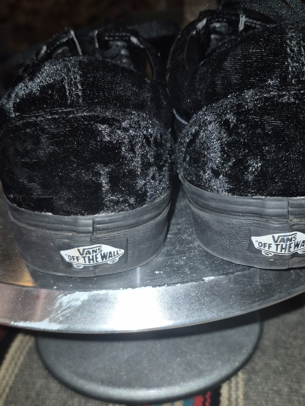 Vans Velvet Upper Sz 9.5 Mens Sz 11 Womens.hobeycomb Sole. - Picture 6 of 16